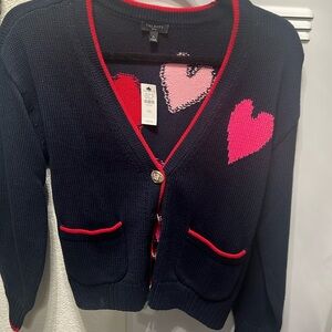 NWT Talbots heart sweater